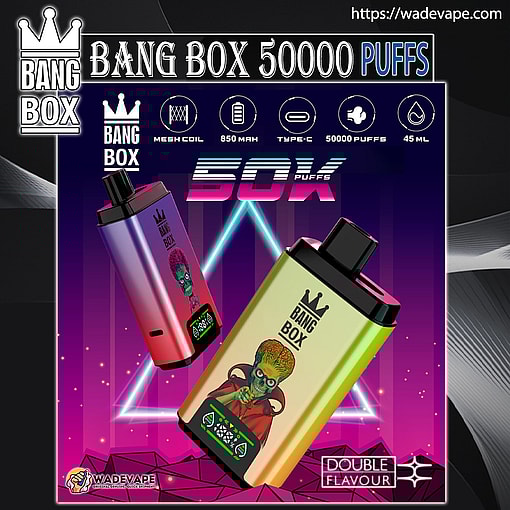 bang box 50000 puffs original bang box 2in1 50k vape led display type c port disposable e cigarettes customizable fast shipping