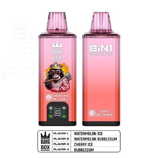 bang box 200000 puffs original bang box 8in1 200k vape led display type c port disposable e cigarettes customizable fast shipping