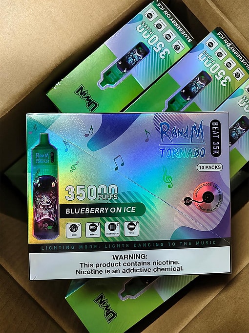 uwin randm tornado beat 35000 puffs original genuine 35k puffs music mode type c charging port led display customizable. fast shipping