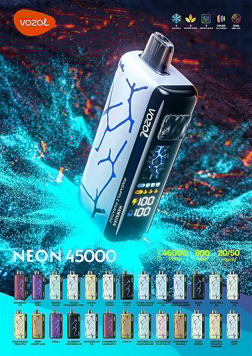 vozol neno 45000 puffs original vozol 45k lcd screen disposable electronic cigarettes eu warehouse 3 5 days delivery