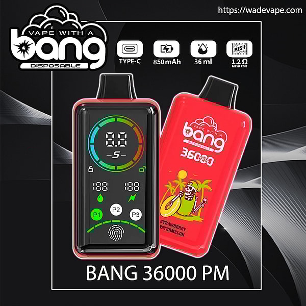 Bang 36000 Power puffs Original Genuine 36K Customizable. Fast shipping
