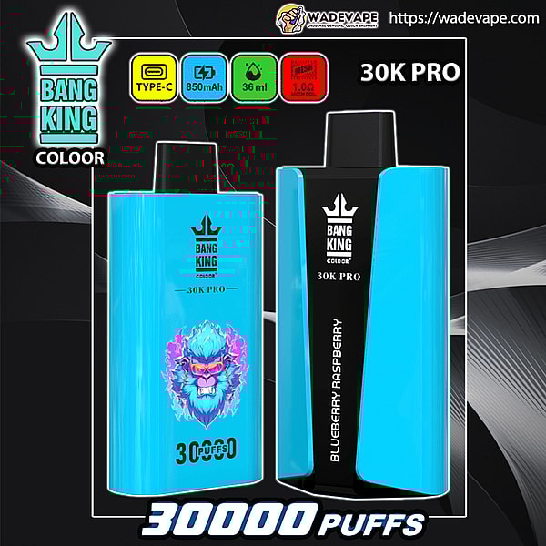 Bang King 30000 Pro Puffs Original Genuine 30K Flavor Switching Customizable. Fast shipping