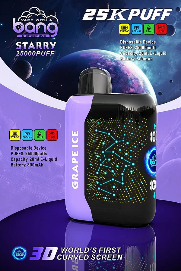 Bang Starry 25000 puffs Original Genuine 25K Customizable. Fast shipping – Image 3