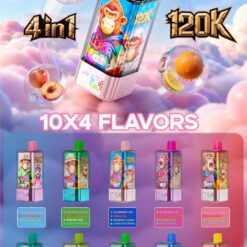 uor 120000 puffs 4 flavor switching original genuine uor 120k 4in1 flavor disposable vape customizable. fast shipping