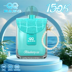 qq bang 150k puffs disposable vape | rechargeable type c dual mesh coil 650mah blueberry ice vape